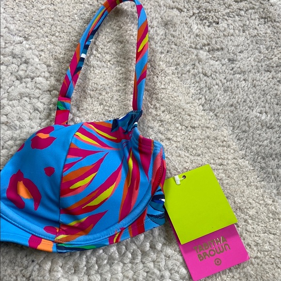 ✨5 for $15✨ Tabitha Brown Target Tropical Print Bikini Top - Picture 4 of 10